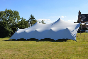 Carpa Extensible Beduina Unistrengh Personalizada, Blanca, para Eventos y Bodas al Aire Libre, Impermeable, Resistente al Viento, con Marco de Aluminio y Lona - Product Image 2
