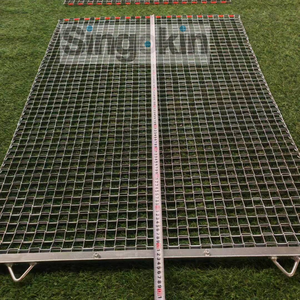 3x4 '4x4' 4x5 '5x6' Herse à chaîne flexible en acier pour tapis de tennis en <span class=keywords><strong>terre</strong></span> battue Filet de nivellement - Product Image 3