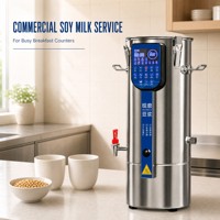 Machine à lait de soja multifonctionnelle Baiwin, grande capacité, commande tactile numérique, pour les boutiques de petit-déjeuner