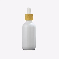 Flacon Boston en céramique de 60 ml avec compte-gouttes en verre pour emballage cosmétique