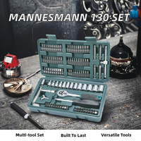 Kits d'outils pour l'assemblage industriel manuel, ensemble d'outils et de embouts métalliques à commande manuelle (130 pièces)