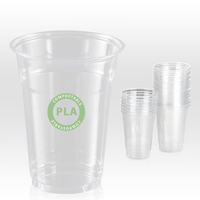 FULING Eco Compostable Transparent 12oz 16oz Gobelet en plastique PLA Gobelet à boire biodégradable à base de plantes jetable
