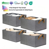 Boîte de rangement pour armoire, tiroir de rangement en tissu pour la maison, panier pliable pour vêtements et pantalons, sac de rangement pour sous-vêtements, boîte de tri