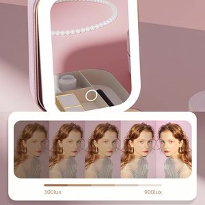 กล่องแต่งหน้าไร้สายขนาดเล็กพร้อมไฟสำหรับเครื่องสำอางผู้หญิง รุ่น Mirror Smart Home Product - Product Image 4