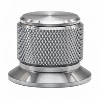 Bouton de contrôle de volume en aluminium usiné CNC de qualité supérieure, 25x19mm, pour axe de 4mm et 6mm, amplificateur audio HiFi, DAC