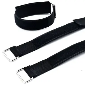 Custom China Fabricante Eco-Friendly Macio Fita ajustável Cable Tie Elastic Gancho e laço Strap velcroes cinta