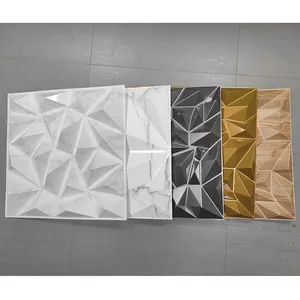 Schlussaktuelles Design neue Produkte Pvc 3D-Wandplatten Wandplatte interieur quadratische Relief-Wandplatte für Hintergrundwanddekoration