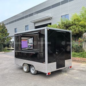 Remolque de Comida Vintage Personalizado para Europa, de Acero Inoxidable y Aluminio, con Parrilla para Barbacoa, Cocina Móvil para Camping y Caravana - Product Image 3