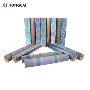 <span class=keywords><strong>Film</strong></span> de transfert de chaleur réfléchissant arc-en-ciel Rouleau de vinyle Matériel d'impression <span class=keywords><strong>Film</strong></span> de transfert de chaleur en vinyle HTV personnalisé Rouleau PET - Product Image 5