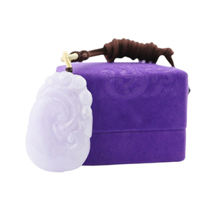 Collar Yuri Tallado a Mano en Color Morado Helado para Mujer, Joyería TCS, en Existencia, para Eventos - Product Image 1