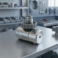 Régulateur de première étape à piston certifié CE DIN Aropec, réglable, léger, en aluminium RG-1002DIN, équipement de plongée sous-marine prêt à l'emploi