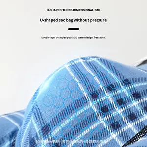 กางเกงบ็อกเซอร์ขายส่ง ลายสก็อต พิมพ์ลายดิจิทัล ชุดชั้นในชาย ระบายอากาศ ต้านเชื้อแบคทีเรีย ผ้าฝ้ายยืด ถักทอ - Product Image 4