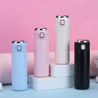 Termo inteligente de acero inoxidable con pantalla led, vaso simple y a la moda, con pantalla de temperatura