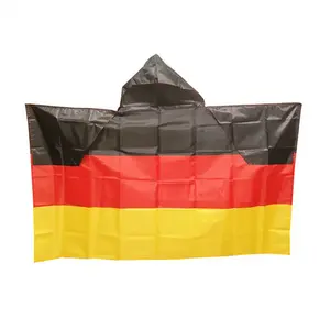 토템 도매 방수 사용자 정의 축구 팀 폴리 에스테르 케이프 플래그 사용자 정의 국가 몸 착용 깃발
