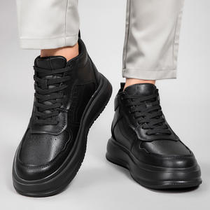 Zapatillas de plataforma informales de otoño, con aumento de altura invisible de 8 cm, con cordones, versátiles, transpirables, de malla. - Product Image 4