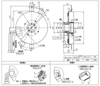 Codeur optique absolu JKR-5 13 à 21 bits SSI/BiSS-C anti-interférence pour contrôle d'angle industriel