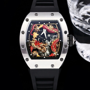 Nuevo Reloj Mecánico Automático de Lujo para <span class=keywords><strong>Hombre</strong></span>, de Alta Gama, con Esfera Luminosa de Dragón Oriental, Esqueleto, Tourbillon, Versátil y Resistente al Agua - Product Image 1