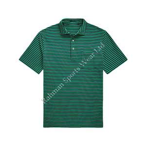 เสื้อผู้ชายถักจากผ้าฝ้ายออร์แกนิคเป็นมิตรกับสิ่งแวดล้อม ย้อมสีธรรมชาติ ลายทาง ดีไซน์ลำลอง ระบายอากาศได้ดี สวมใส่สบาย - Product Image 1