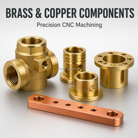 Pièces usinées CNC personnalisées en acier inoxydable et en laiton pour l'usinage de composants de tournage et de fraisage de précision, machines industrielles