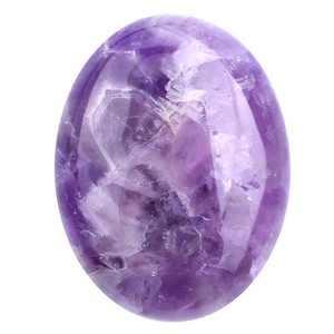Masajeador de Palma de piedra natural de 45x35mm-Piedra caliente de cristal ovalado para SPA, terapia facial y energética - Product Image 5