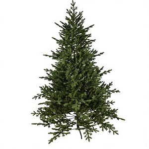 Sapin de Noël artificiel réaliste de 6/7/8 pieds, branches complètes, aiguilles en PE floquées, lumières <span class=keywords><strong>LED</strong></span> |   Décoration de Noël d'intérieur haut de gamme - Product Image 2