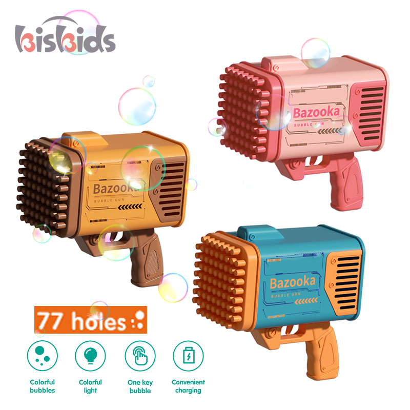Оптовая продажа, летняя игрушка для детей на открытом воздухе, высококачественный популярный пистолет-Базука с 77 отверстиями