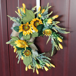 AYOYO OEM Couronnes <span class=keywords><strong>de</strong></span> fleurs Plage Hawaii Guirlande florale Couronnes <span class=keywords><strong>de</strong></span> mariage <span class=keywords><strong>Porte</strong></span> <span class=keywords><strong>Couronne</strong></span> suspendue - Product Image 4