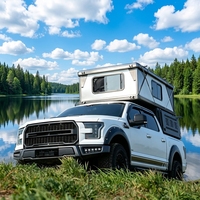 Tente de toit rigide pour pick-up, tente de camping sur le toit en aluminium pour véhicule tout-terrain, tente de toit rigide pour camping-car