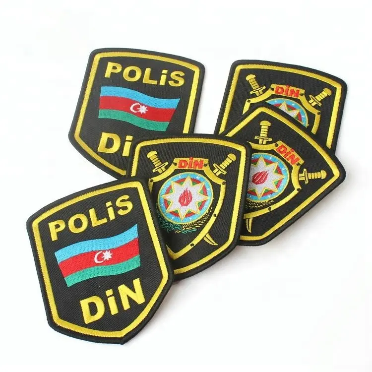 Toppe ricamate per etichette ricamate con Logo personalizzato con Logo personalizzato per l'uniforme