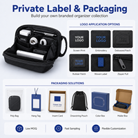 Sac de rangement portable pour câbles de données de voyage avec poignée, protection pour chargeurs et accessoires électroniques numériques