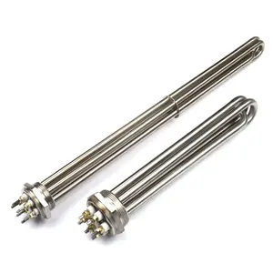 Tubular Heater Water 1kw 2kw 6kw 9kw Electric Flange Tubular Rod Immersion Water Heater Elements