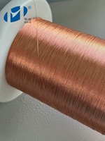 Cable Litz Autoadhesivo de 0.085mmX4, Cobre Esmaltado Sólido, Voltaje Nominal de 2600V, Clase Térmica 155/180 para Transformadores Inalámbricos
