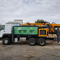 600 mètres de profondeur équipement de forage minier Machine puits d'eau forage monté sur camion
