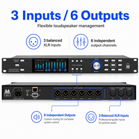 Processeurs audio haut de gamme PL3006, 3 entrées 6 sorties, système de sonorisation DSP, mixeur numérique intelligent professionnel, processeur audio