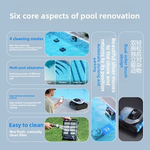 <span class=keywords><strong>Limpiador</strong></span> Robótico Comercial para <span class=keywords><strong>Piscinas</strong></span>, Limpieza <span class=keywords><strong>de</strong></span> Líneas <span class=keywords><strong>de</strong></span> Agua y Paredes, para Hoteles, Resorts y <span class=keywords><strong>Piscinas</strong></span> Públicas - Product Image 4