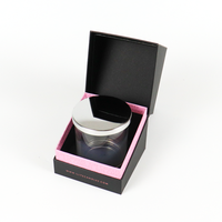 Boîte cadeau en carton rigide de 2 mm en forme de livre, recyclée, 120 g/m², avec gaufrage botanique en feuille d'or et insert en mousse éponge, pour bougies