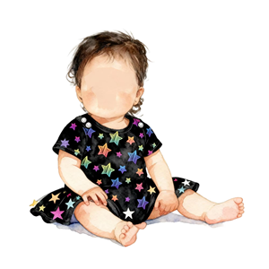 Nuovi Vestiti per Neonati Body a Maniche Corte Abbigliamento per Bambini Vendita all'Ingrosso con Stampa a Motivo Stellato - Product Image 1