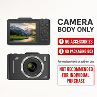 Caméra numérique intelligente 4K Full HD 48MP avec autofocus, écran IPS 2,8 pouces, zoom 16X, lecteur MP3, lumière LED, enregistreur de vlogging pour amateurs et usage quotidien