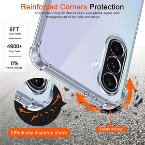 Coque transparente en TPU souple ultra-fine de 1,5 mm avec protection antichoc aux 4 coins pour iPhone 16 15 11 12 13 14 Pro Max 8 7 Plus XS XR - Product Image 2