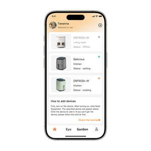 IOT ứng dụng thông minh <span class=keywords><strong>Bluetooth</strong></span> Nồi chiên không khí chính xác kiểm soát nhiệt độ đa thiết bị hợp tác công thức tùy biến nguồn - Product Image 2