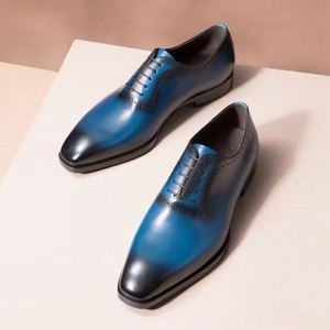 Zapatos Formales de Negocios para Hombre, Estilo Primavera, con Cordones, que Aumentan la Altura, Zapatos de Alta Gama para Bodas y Matrimonios - Product Image 1