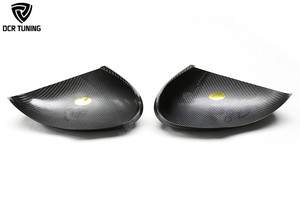 Carcasa de espejo retrovisor de fibra de carbono Real para Alfa Romeo Giulia 2016 + cubierta de espejo lateral de carbono preimpregnado - Product Image 4
