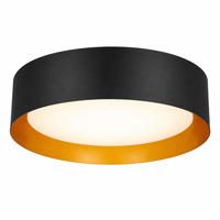 Plafonnier LED moderne Worbest 15 pouces, CCT changeable, certifié ETL/cETL, pour salon et chambre, CRI 80, construction en acier et plastique
