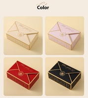 Style européen Enveloppe Cire Sceau Or Estampage Mariage Fiançailles Bonbons Boîte Nouvelle Tendance Multicolore Bon Retour Dossiers Cadeau Boîte