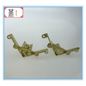 Bisagra en forma de L chapada en oro Guan Yan Wujin de 30x33 mm para caja de joyería y herrajes para muebles - Product Image 5