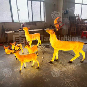 Lumière décorative extérieure IP65 en forme de famille de cerfs Sika pour aménagement paysager, parc, jardin, pelouse et décoration d'événements - Product Image 5