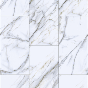 Piastrelle in Marmo Bianco 24x24, Pavimentazione in Vinile per <span class=keywords><strong>Bagno</strong></span>, Pavimento in Vinile Bianco Lucido - Product Image 3