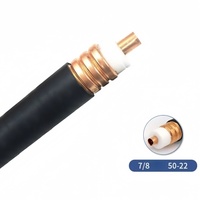 Prix de gros 1/2 ''3/8" 7/8 "75ohm 50ohm tout cuivre 7/8 câble de Communication coaxial chargeur tube ondulé chargeur RF