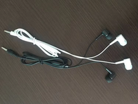 Senxinda Buatan Cina 1.2m Kabel 3.5mm Earphone Stereo In-ear dengan Mikrofon untuk Ponsel Android 4/5/6