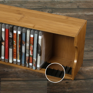 Tùy chỉnh hộp gỗ CD trường hợp khay mộc mạc gỗ phương tiện truyền thông Khay hộp cho lưu trữ nhà và tổ chức đĩa giá - Product Image 6